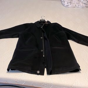 Selling a Large mens Burberry Black Trench Coat